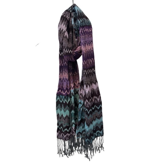 100% Pashmina Multicolored Scarf - Picture 1 of 4